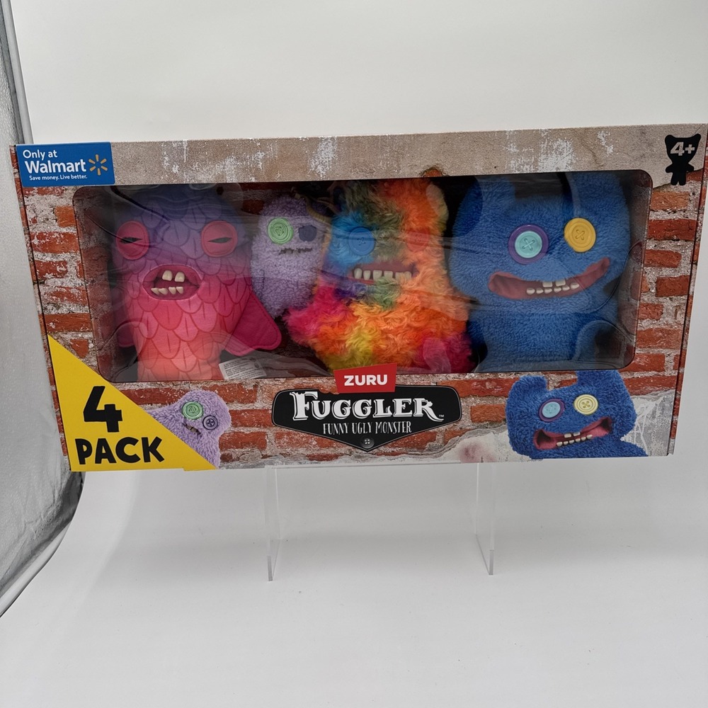 Brand New In Box 2025 Walmart Exclusive Fuggler Monster 4 Pack Set‎